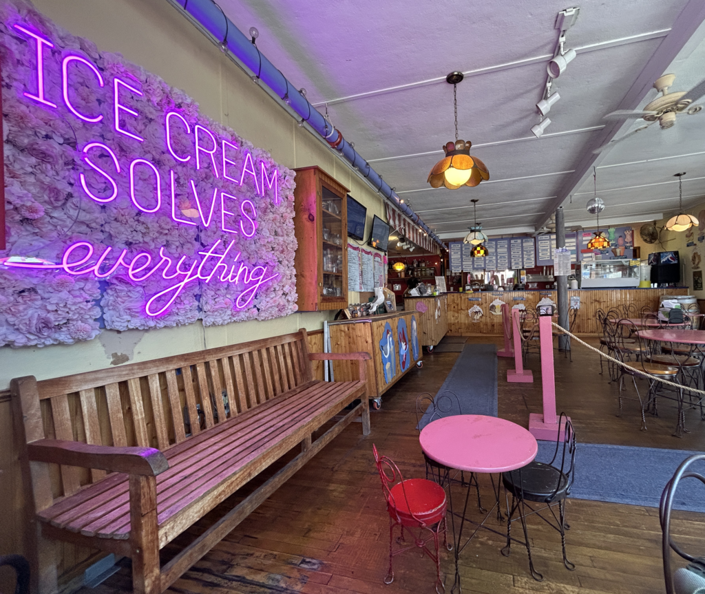 Image of the Downeast Ice Cream Factory parlor